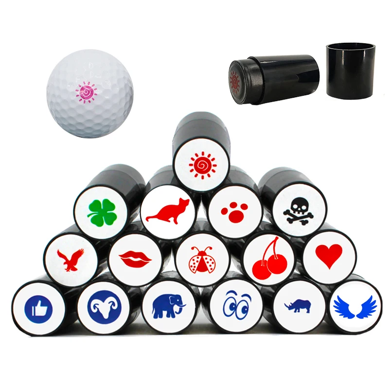 

1 pcs golf ball stamps Colorfast Quick-dry Long Lasting Stamper Balls Marker Impression Seal Gift Golf Accessories