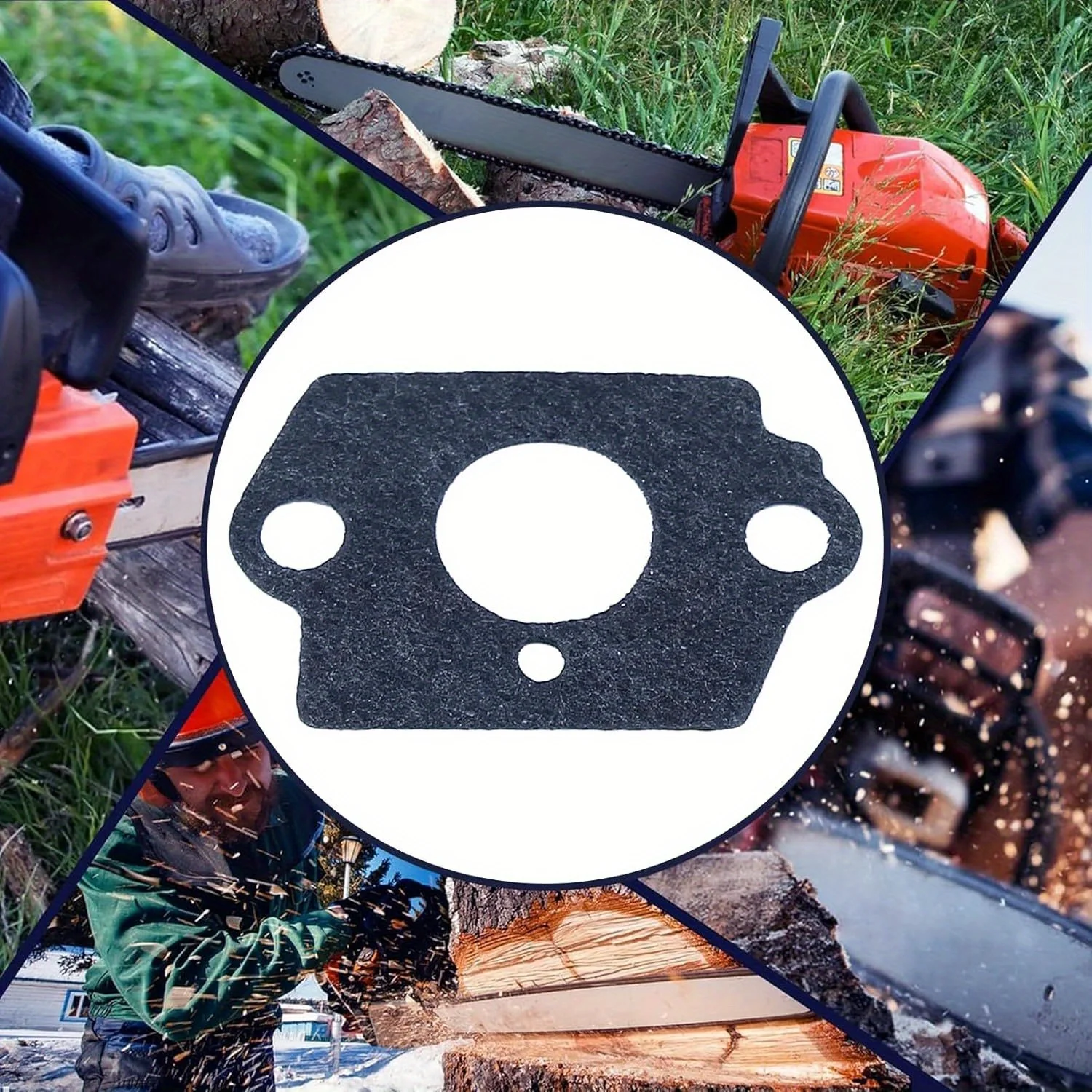 Комплект из 6 прокладок карбюратора №3 для бензопил Stihl Husqvarna Poulan 36 41 136 137 141 142, совместим с Walbro WT-657 WT-834 Zama (art.: 3920db12ef283) - 3920db12ef283