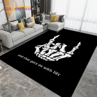 skull gesture series area rug largecarpet rug for living room bedroom sofakitchen bathroom doormat non slip floor mat gift