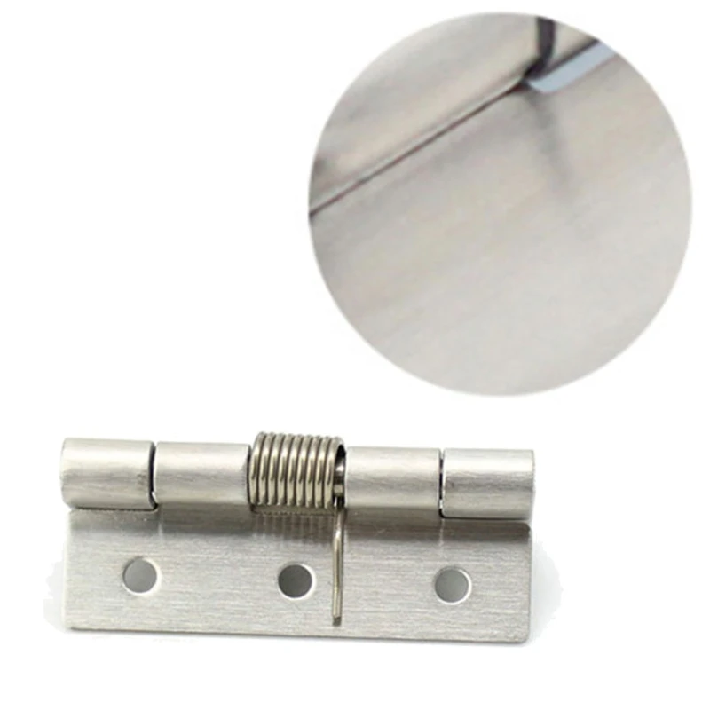 

Self-Closing Thickened Closet Door Hinges Hardware Stainless Steel Adjustable Mortise Spring Hinge Close Ball Bearing