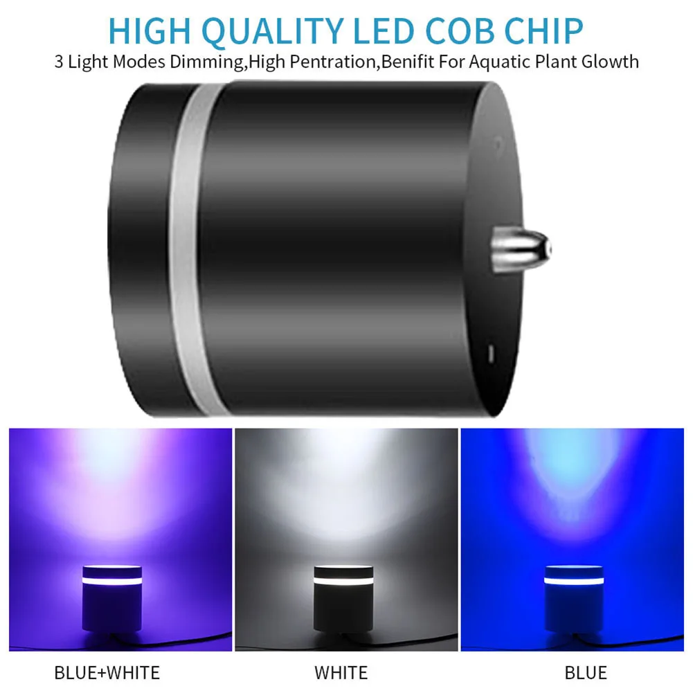 Водонепроницаемый светодиодный мини-светильник для аквариума лампа роста