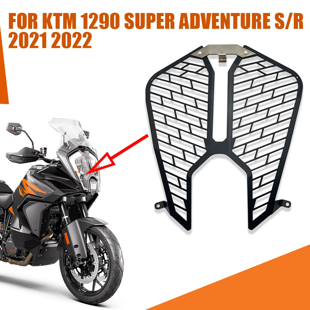 

For KTM 1290 Super Adventure R S ADV 1290ADV Motorcycle Accessories Headlight Grille Guard Grill Light HeadLamp Cover Protector