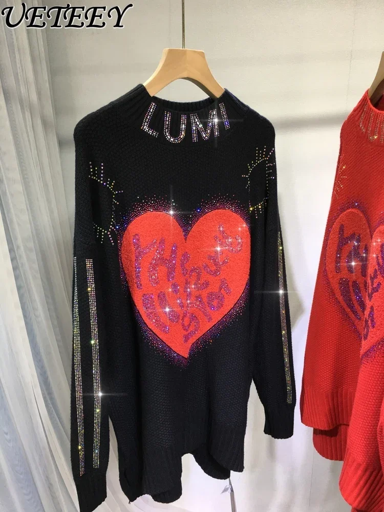 Плотный вышитый популярный свитер