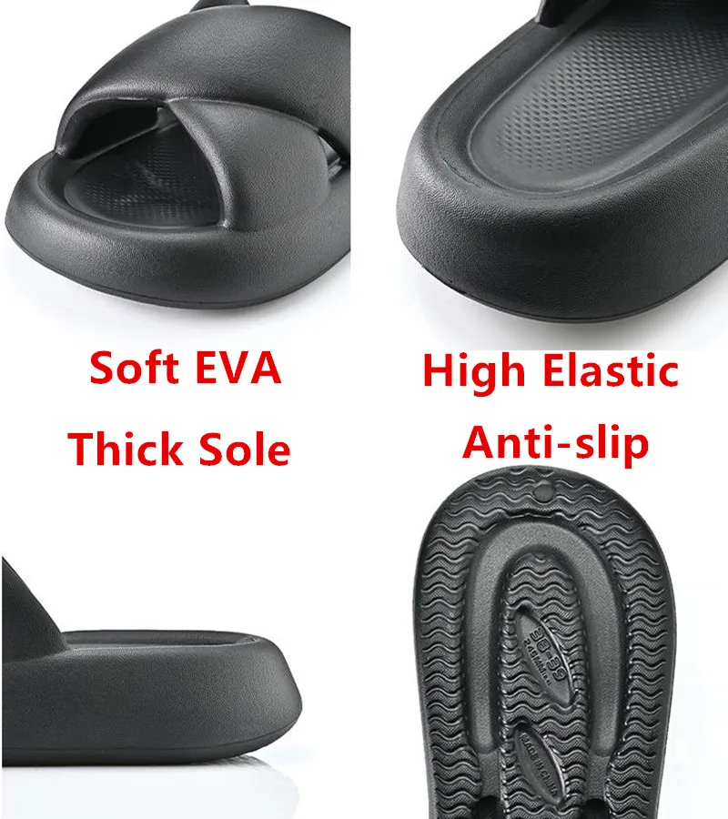 Women Platform Slippers Indoor Shoes Female Home Beach Flip Flops Soft EVA Thick Sole Ladies Fashion Slides Girls Cross Slipper