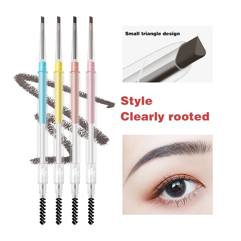 

HEALLOR Transparent Tube Eyebrow Pencil Fine Machete Eyebrow Pencil Three-dimensional Natural And No Smudge Eyebrow Pen TSLM1