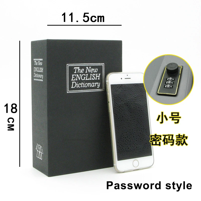 

Книжный сейф с кодовым замком, словарь Diversion, металлический замок для домашнего офиса, кодовый замок для денег, словарь, сейф