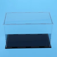 portable clear display box dustproof protection showcase for model toy