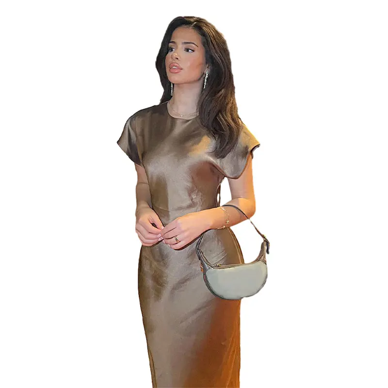 Женское шелковое платье