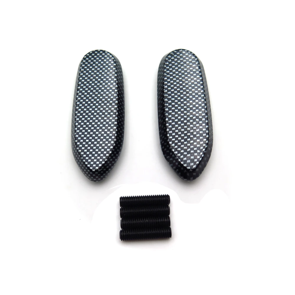 Mirror Block Off Base Plates For Suzuki Gsxr 600 750 1000 Gsx-r 2006-2008 Carbon Fibe
