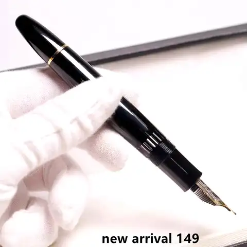 Ручка перьевая MB 149 поршневая, офисные канцтовары, роскошная каллиграфическая чернильная ручка для рождественского подарка, без коробки