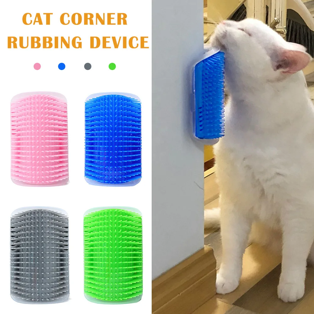 

Pet Cat Self Groomer Wall Corner Massage Comb Grooming Massager Brush ToyThe New