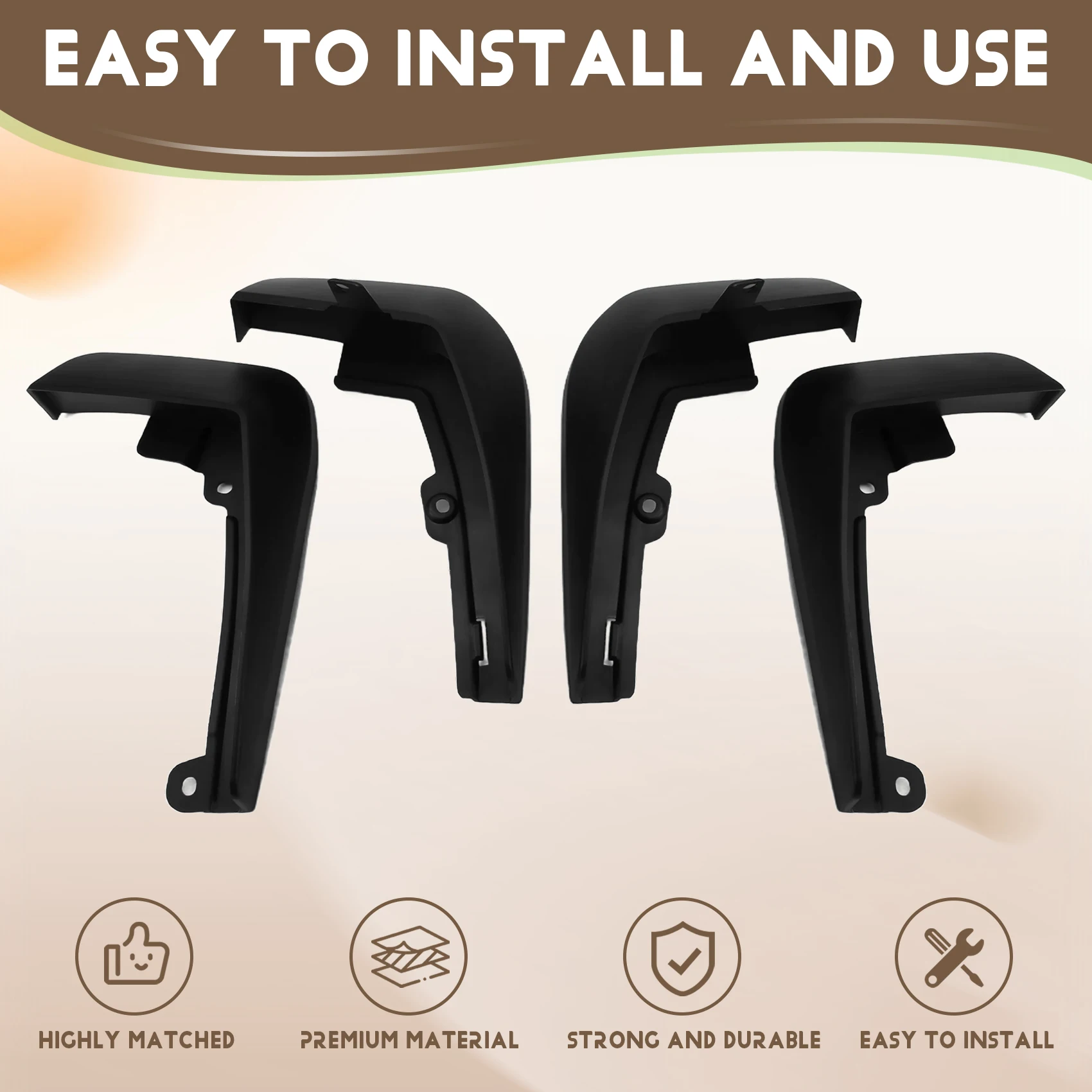 Брызговики для Ciimo M-NV 2021-2023 передние и задние брызговики расширители крышка