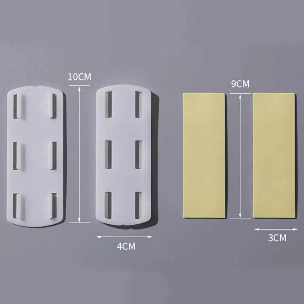

Self-Adhesive Desktop Socket Fixer Cable Organizer Strip Seamless Holder Sticker Power Holders Wall Plug Fixer Punch-free P4Z5