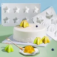 simulation of fruit mousse cake silicone mold diy stereo carambola chocolate decorative jelly grinder
