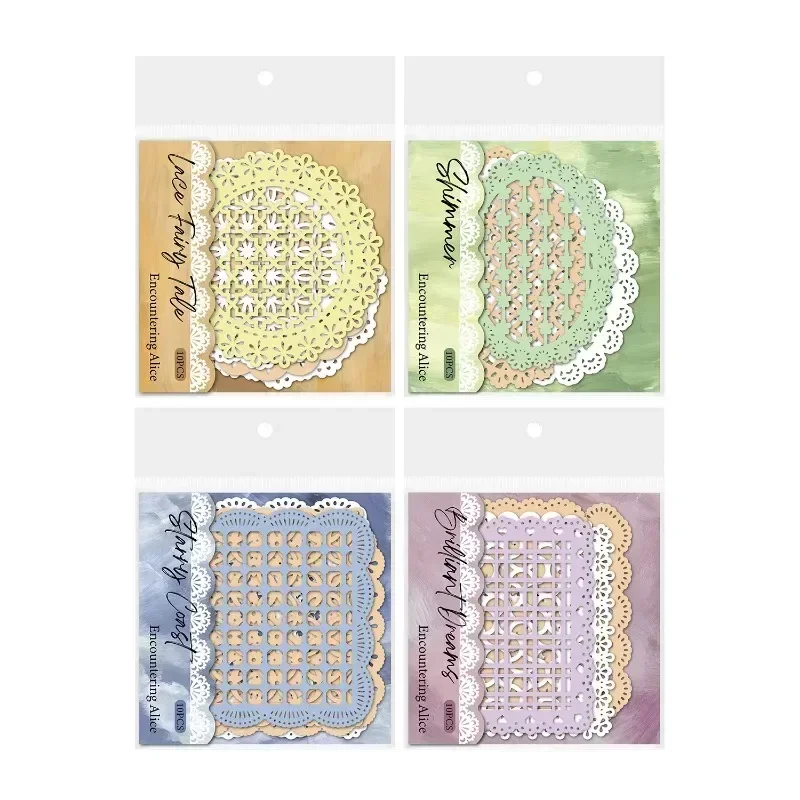 10 шт. винтажные кружевные выдолбленные справочники для встреч Алисы