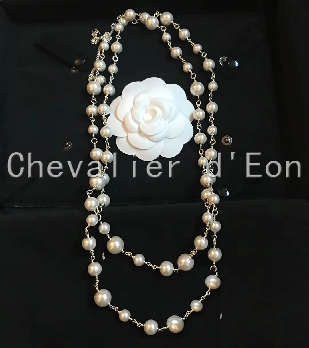 

Классическое Модное Длинное Ожерелье Chevalier Eon с жемчугом, цепочка на свитер, винтажное цельное ожерелье для женщин, бесплатная доставка това...