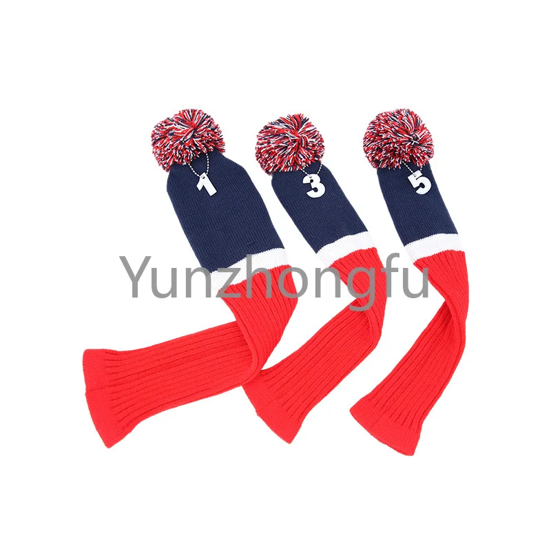 Club Head Covers With Vintage Sock Golf Club Headcover Set Personalized Knitted Iron Golf Accessory