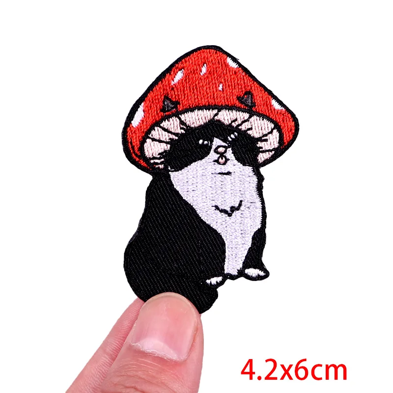 Нашивка С Вышивкой животных забавная нашивка с лягушкой патчи для одежды утюгом