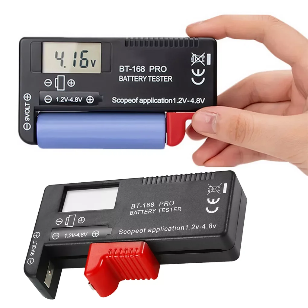 

BT-168 PRO AA/AAA/C/D/9/1.5V batteries Universal Button Cell Battery Colour Coded Meter Indicate Volt Tester Checker BT168 Power