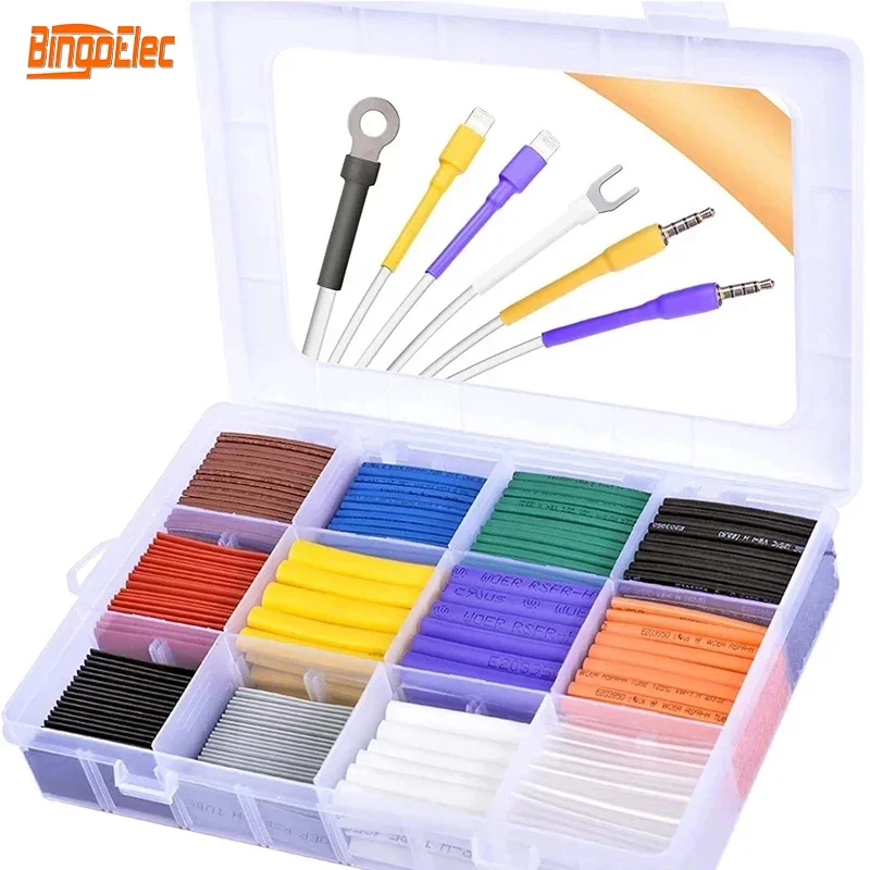 Термоусадочные трубки 127-560 шт. термостойкие комплект для упаковки изоляция