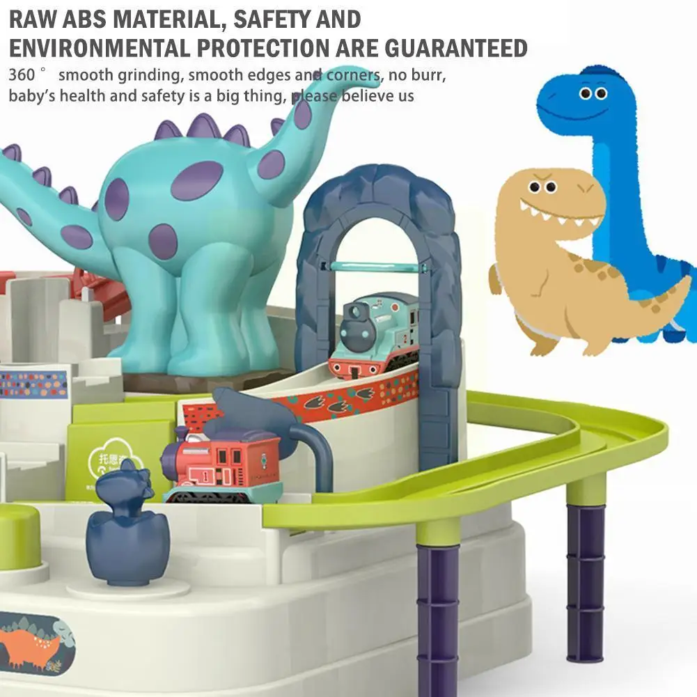 

Автомобиль Игрушечный трек динозавр Приключения автомобиль гоночный трек автомобиль поезд детская игрушка интерактивная игра подарок для...
