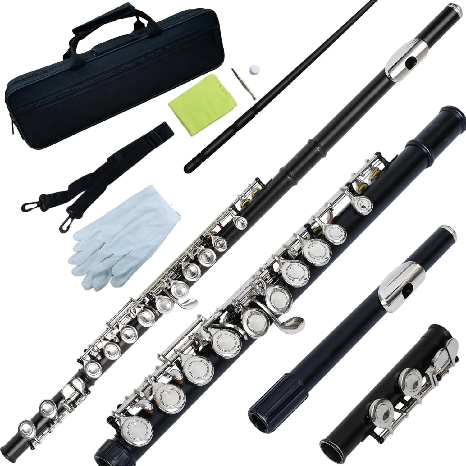 CANWAY-флейты для ключей с закрытым отверстием мельхиор деревянный духовой