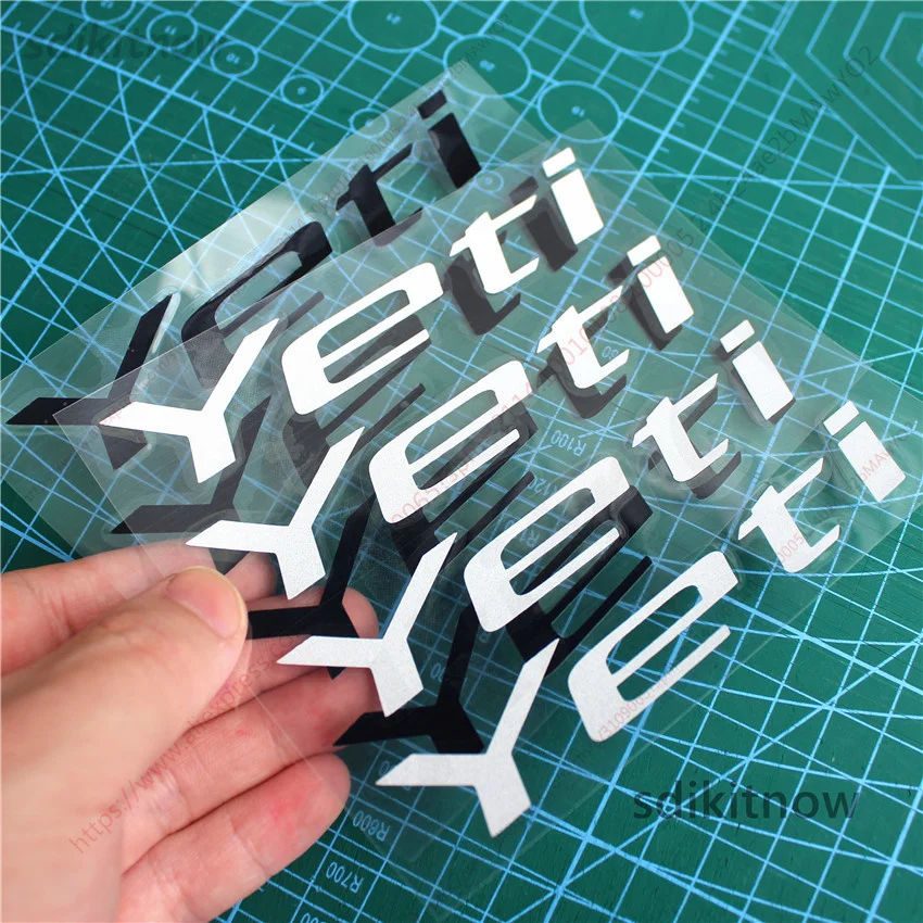 

4pcs/lot Car Door Handle Doorhandle Decal Rim Sticker Styling Decoration For skoda yeti 2013 2014 2015 2016 2017 accessories