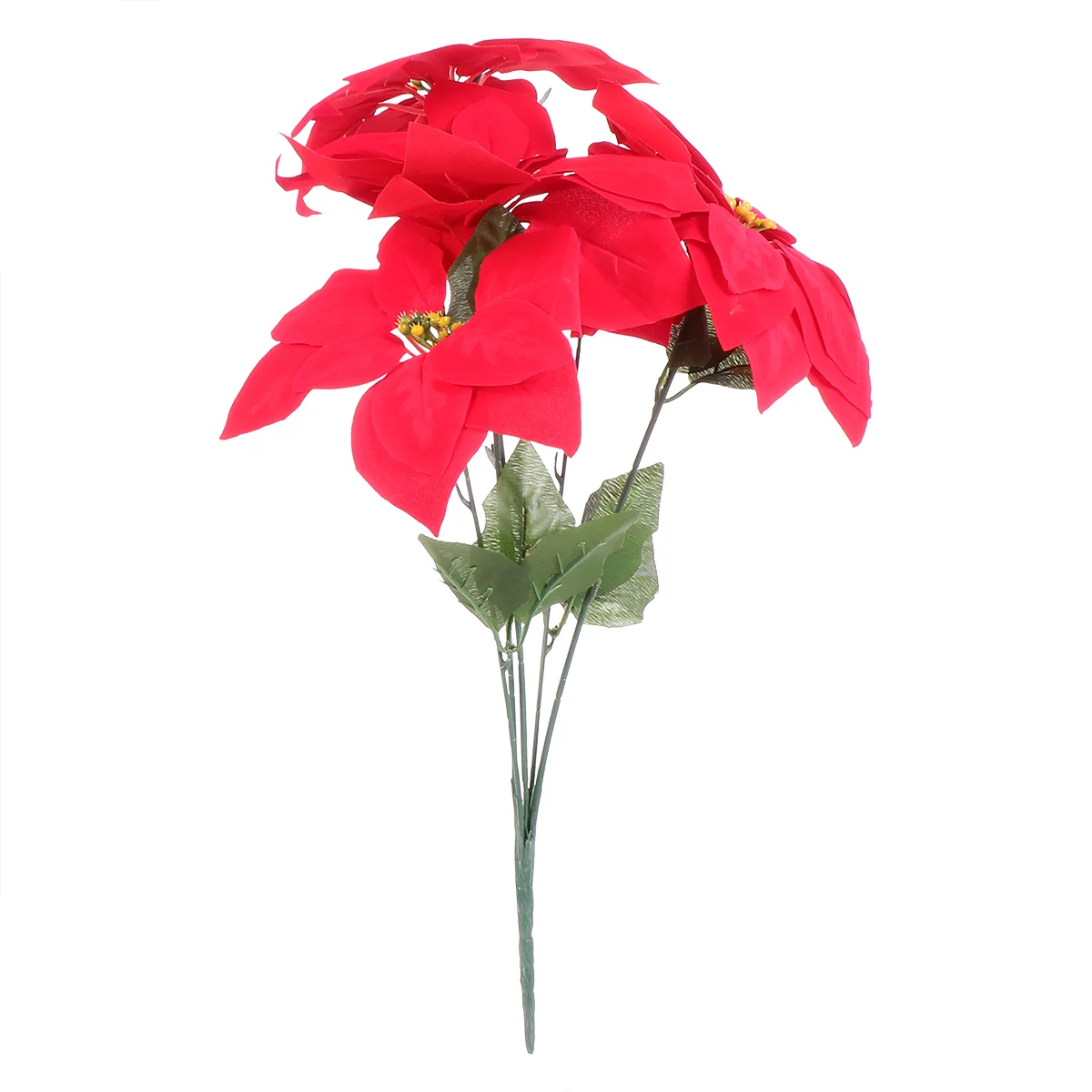 

Poinsettia Red Tree Christmas Simulation Decorations Ornamentornaments Party Decorartificial Picks