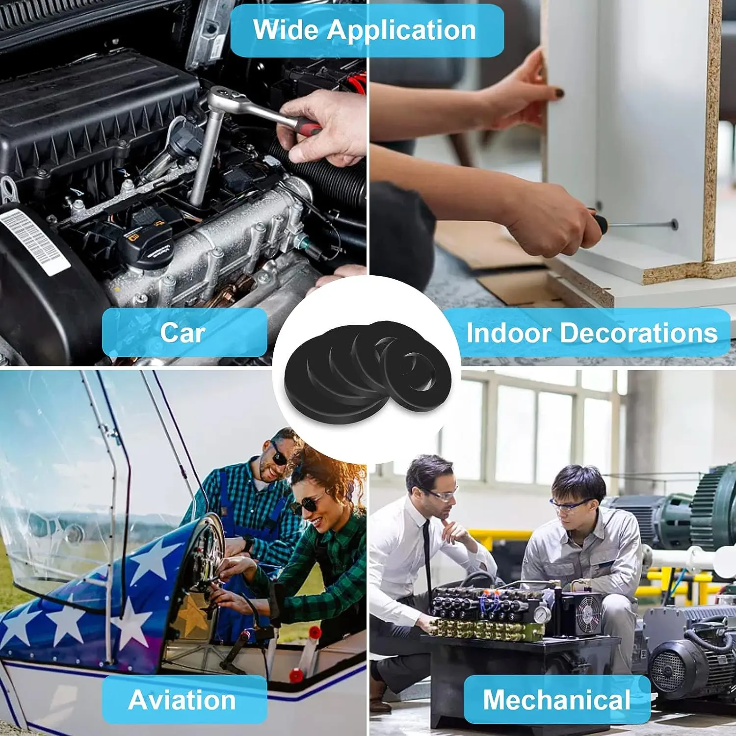 250/300 Шт. Нейлоновые Шайбы Пластиковые Изоляционные Прокладки Размеры M2-M8