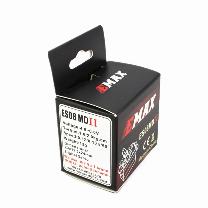 

EMAX ES08MD 08MDII Digital Servo Micro Motor 12g Torque 2kg Mini Metal Gear For Helicopter RC Plane Airplane