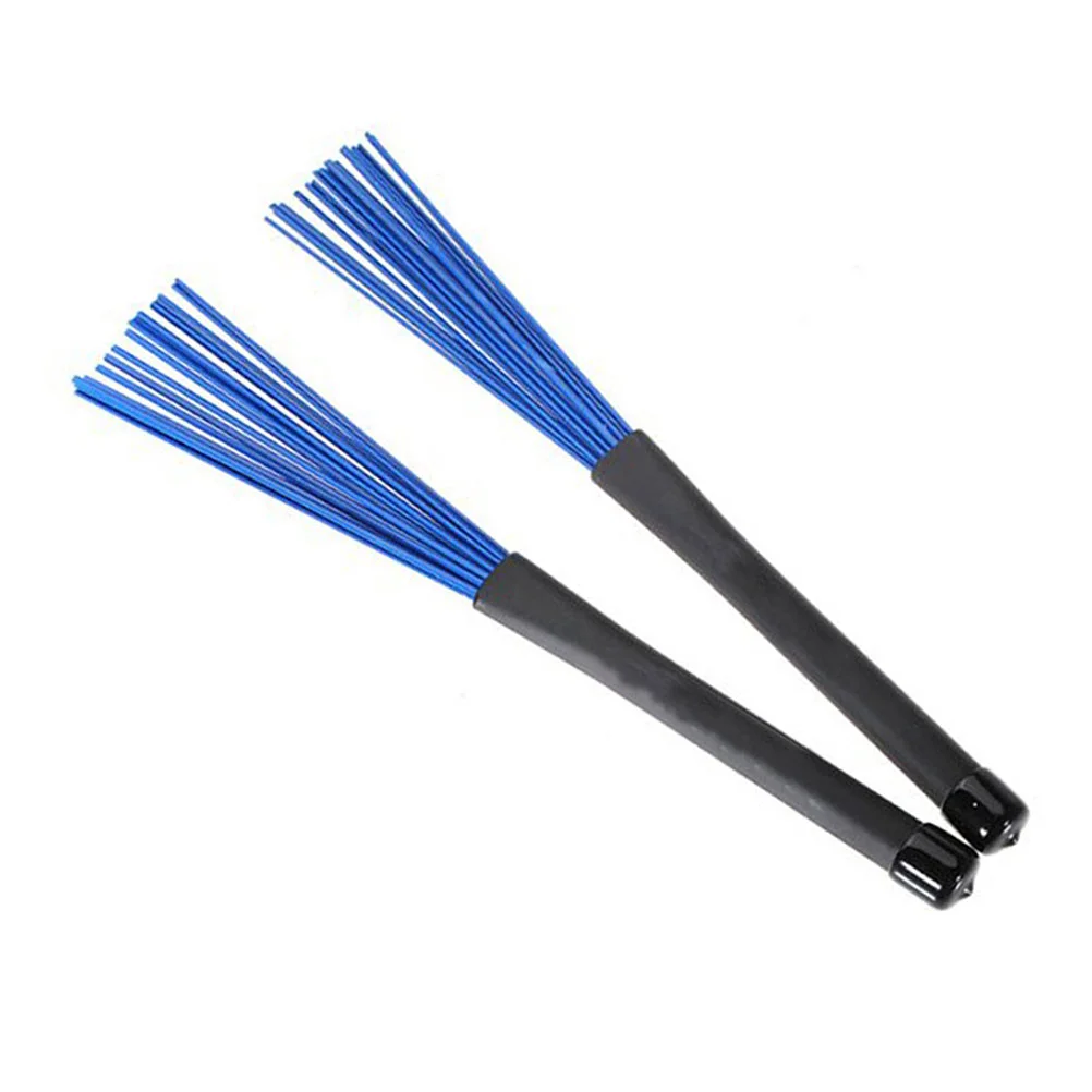 

1 Pair of Drum Brushes Telescopic Handles Nylon Retractable Telescopic Handles Percussion Drum Brushes Sticks for Drum