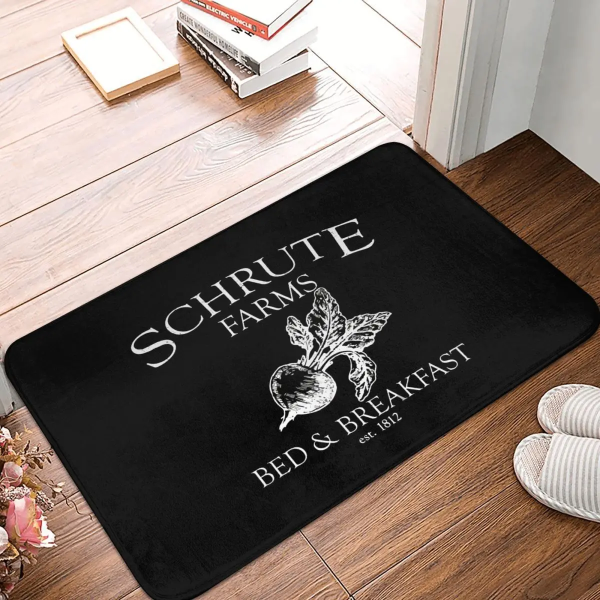 

Michael Scott The Office Bath Non-Slip Carpet Schrute Farms Bedroom Mat Entrance Door Doormat Floor Decor Rug