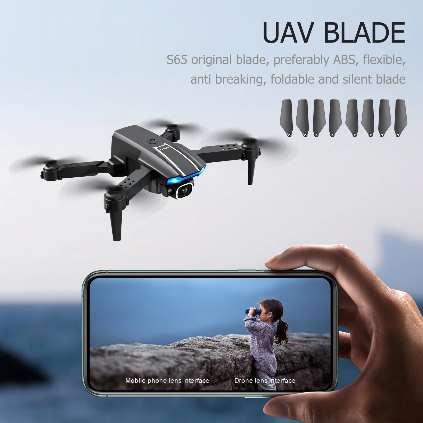 

8 шт. YLR/C S65, 8 шт., складные пропеллеры для дрона, сменные лопасти, наборы, складные, бесшумные, подходящие 3, 5 х1, 2 Х0, 5 см/1,38 Х0, 47 Х0, 2 дюйма