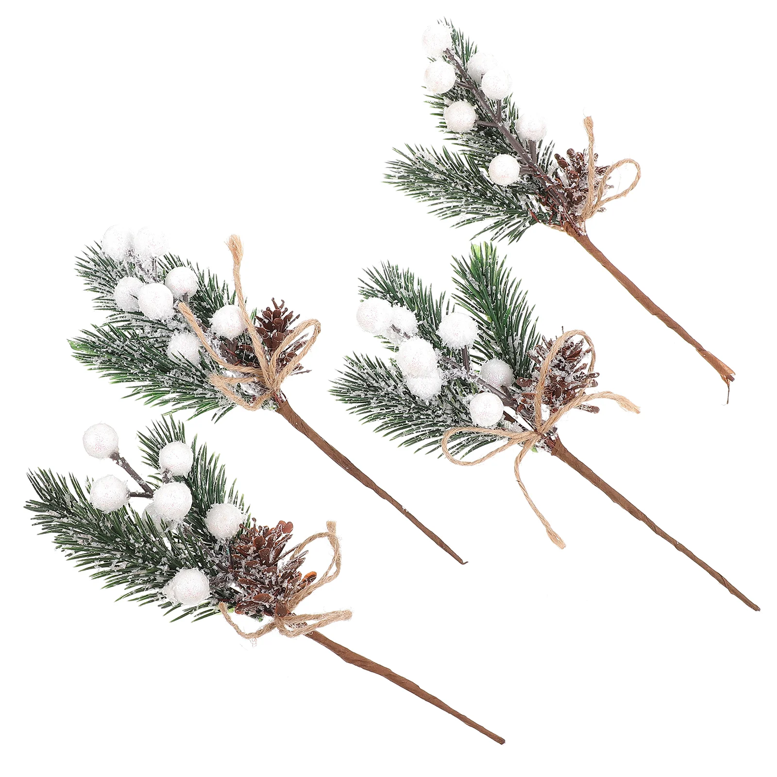 

20 Pcs Light House Decorations Home Christmas Berry Pine Needles Xmas Cones Simulation Tree Props Branch Berries Ornament Picks