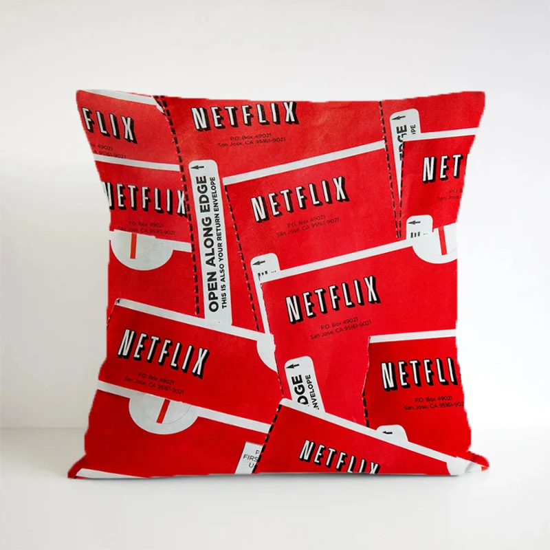 

Netflixs Pillowcases Decorative Cushions for Sofa Short Plush Pillow Cases Double-Sided Square Gift Cushion Cover Pillows Covers