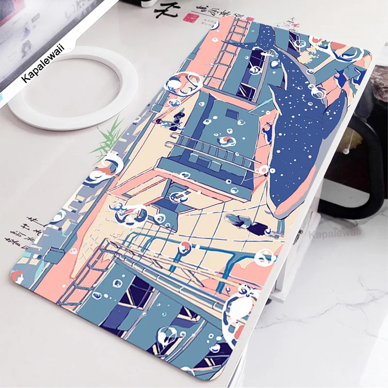 Большой игровой коврик для мыши ноутбука с изображением пейзажа и эстетики