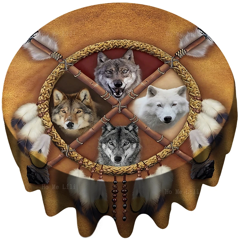 

Африканские женщины с контейнером на голову, американская Этническая искусственная круглая скатерть от Ho Me Lili, декор для стола