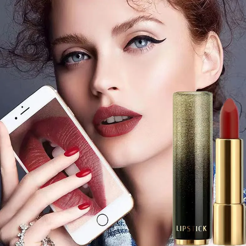  Classic Korean Matte Velvet Lipstick Waterproof Long Lasting Soft Red Matte Lipstick Matt Vintage for Girls Makeup