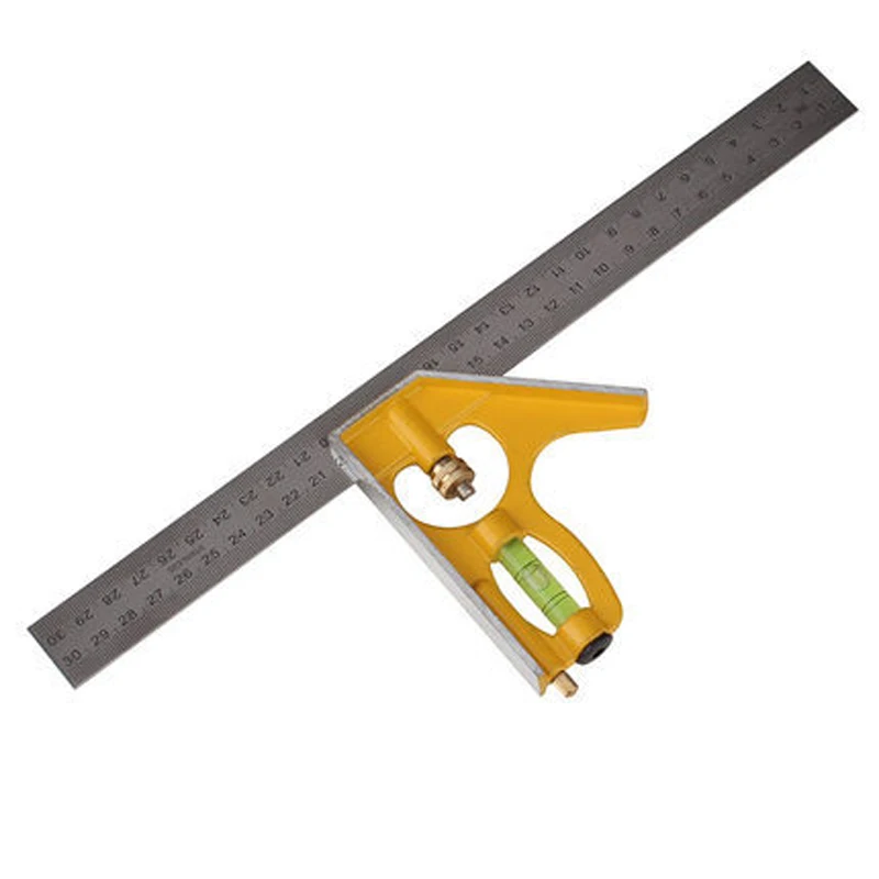 

Measuring Tool Combination Angle Ruler 300MM Stainless Steel Multifunctional Combination Angle Ruler