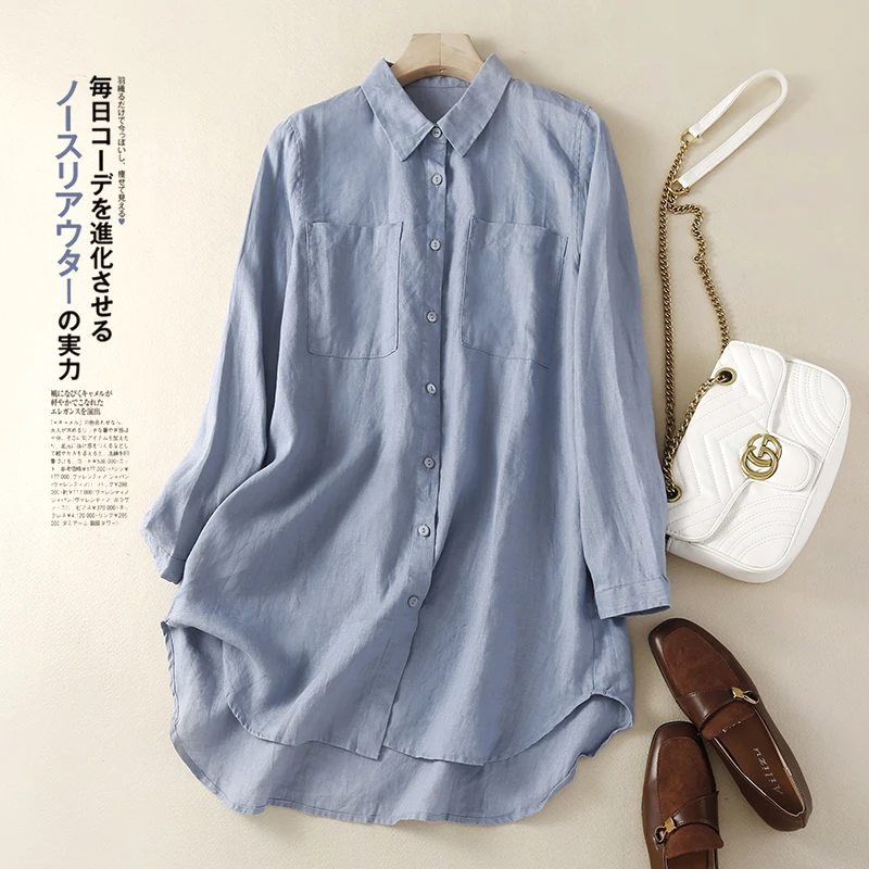 

Autumn 2023 New Solid Buttons Blouse Shirt Long Sleeve Office Ladies Woman Casual Loose Blouses Elegant Brief Tops Blusas