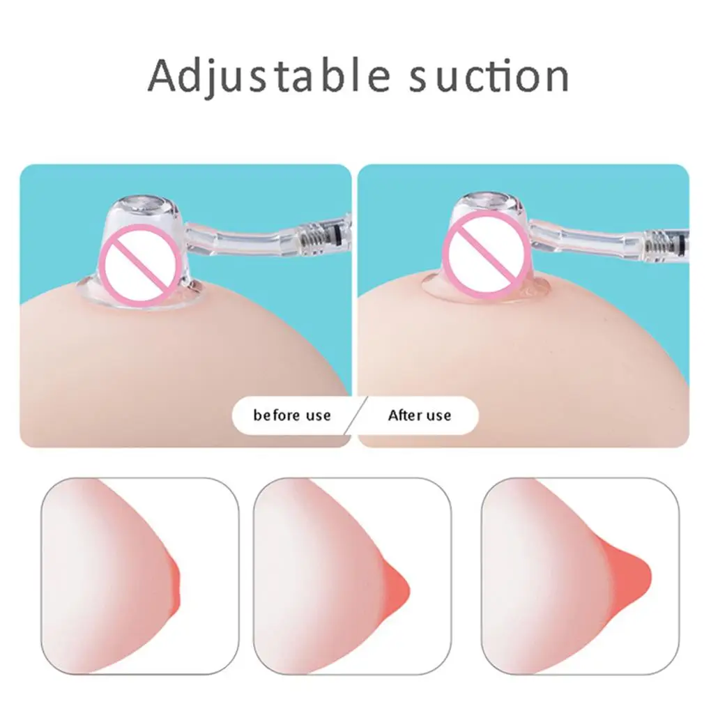 

2 Pieces Nipple Correction Painless Treatment Feeding Suction Massage Invisible Papilla Aspirator Women Girls Using