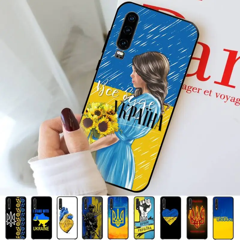 

Hot Ukraine Flag Pattern Phone Case for Huawei P30 40 20 10 8 9 lite pro plus Psmart2019
