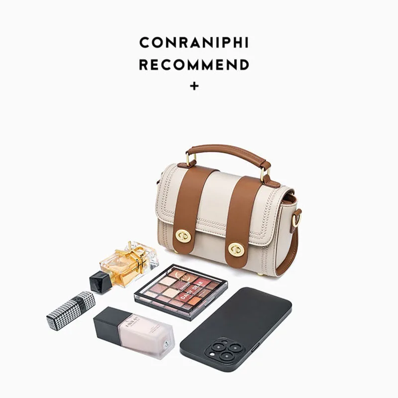 LOERSS Versatile Shoulderbag for Women Light Luxury Cowhide Crossbody Small Bags Commuter Shopping Handbag 2023 New Design