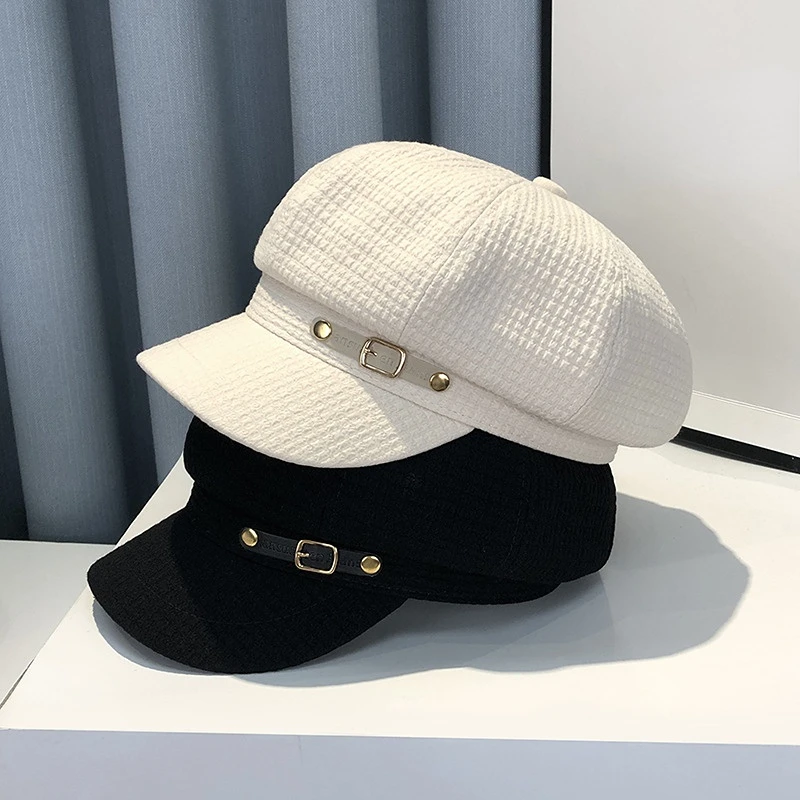 Новый модный дизайнерский берет в британском стиле Женская модная универсальная восьмиугольная шляпа в японском винтажном стиле с изображением утиного языка газетчика