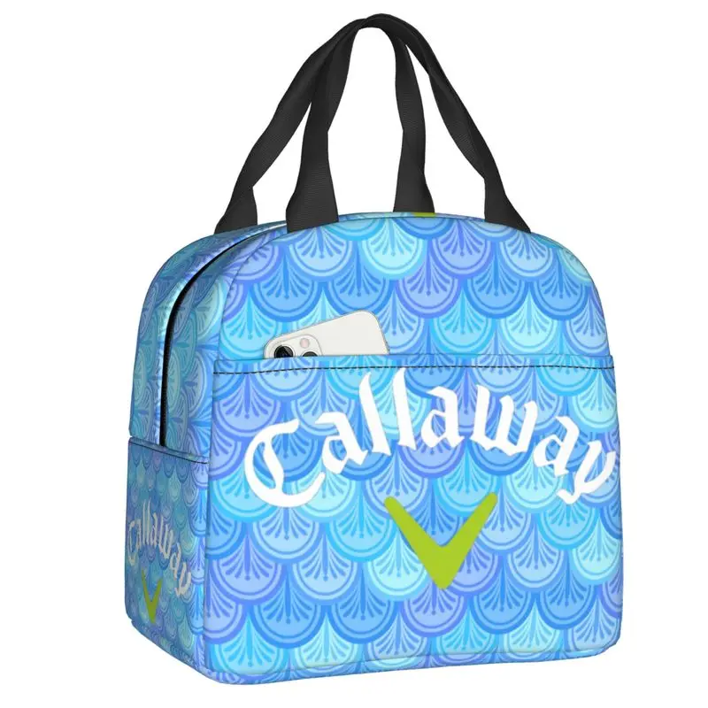 

Логотип гольф Изолированные сумки для ланча для школы и офиса, водонепроницаемый термоконтейнер для ланча, для женщин и детей