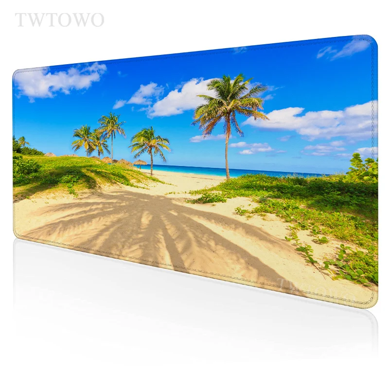 

Tropical Beach Palm Mouse Pad Gaming XL New Custom Large Home Mousepad XXL Anti Slip Carpet Soft PC Desktop Mouse Pad