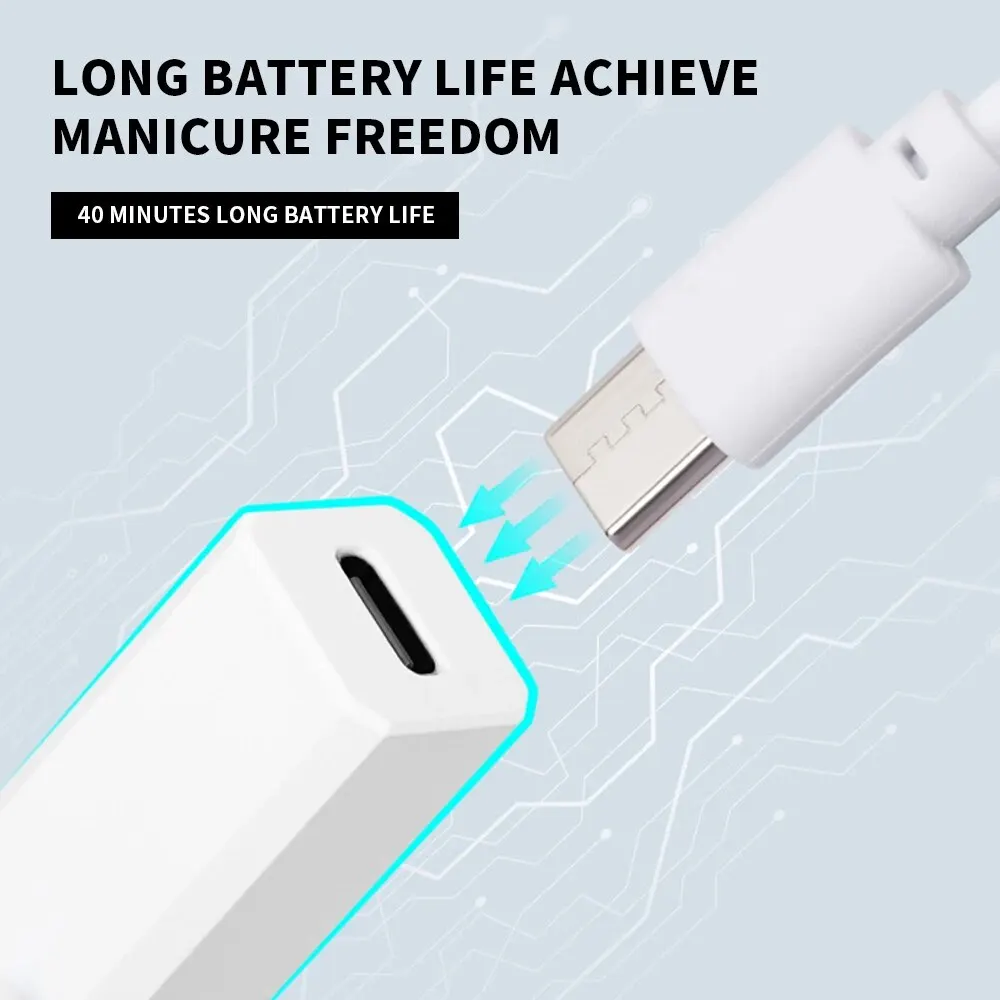 Миниатюрная перезаряжаемая Сушилка для ногтей портативный фонарик УФ-лампа
