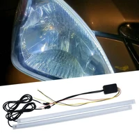 strip lamp universal high brightness ultra thin car drl led daytime running turn signal light for driving