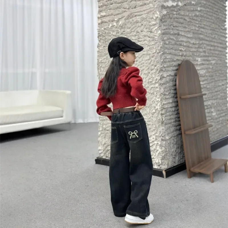 Новинка осени и зимы 2024 теплые детские штаны детская одежда Huzhou Zhili