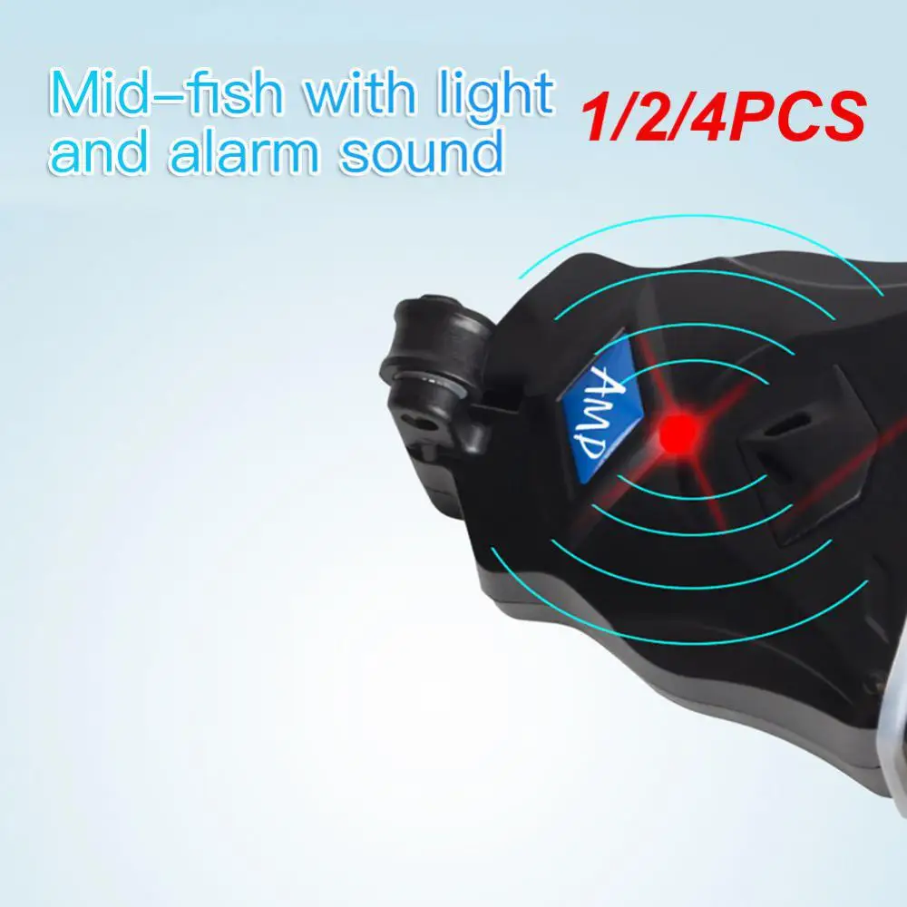 

1/2/4PCS Fishing Bite Alarm Led Light Fishing Bite Alarms Bell Electronic Indicator Sound Sensitive Dual Alert Smart Reminder